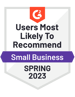 G2-Spring-23__UsersMostLikelyToRecommend_Small-Business_Nps